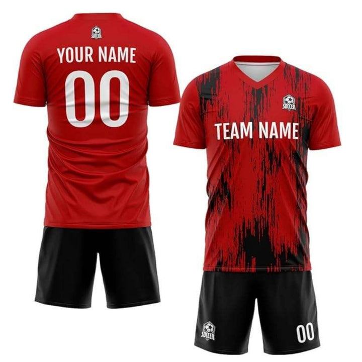 Custom Soccer Jersey V-Neck Football T-Shirt