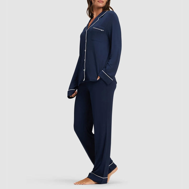 Ladies Plain Sleepwear Pajama Set Wholesale Night Suit Home Wear