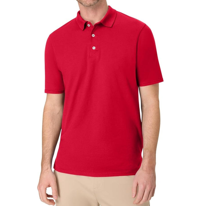 Wholesale Men's Short Sleeve 100% Cotton Polo T-Shirt