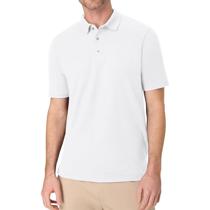 Wholesale Men's Short Sleeve 100% Cotton Polo T-Shirt
