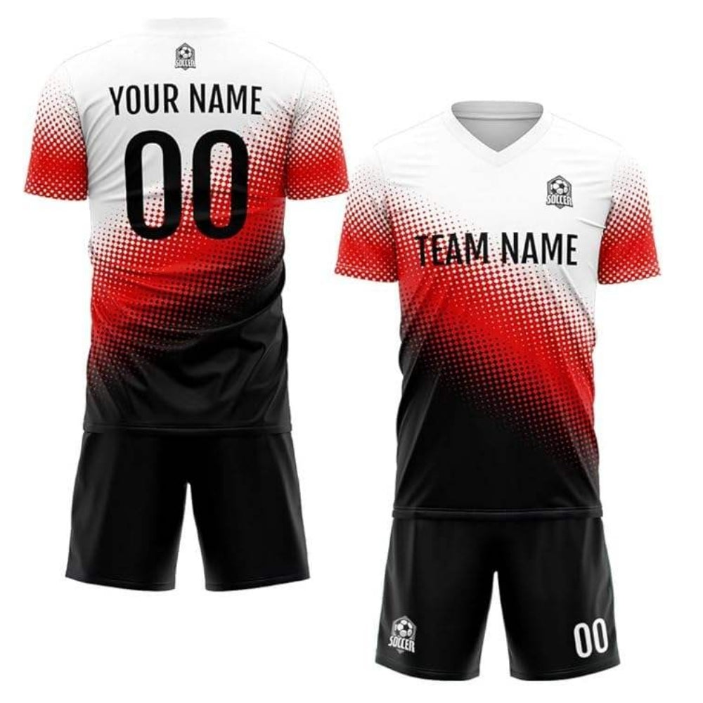 Custom Soccer Jersey V-Neck Football T-Shirt