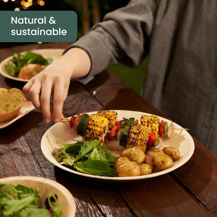 Wholesale Biodegradable Areca Palm Leaf Plates Eco-Safe Disposable Plates