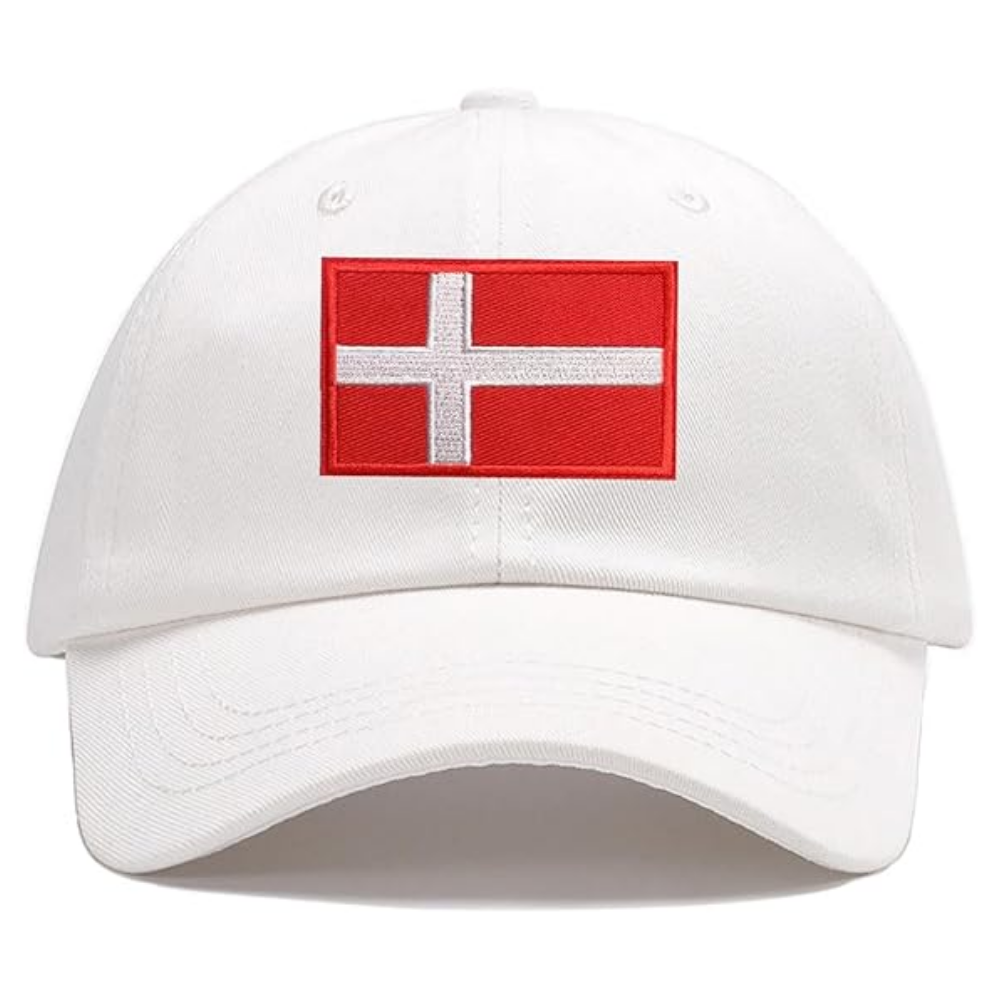 Embroidered Denmark Flag Patch Baseball Cap Wholesale