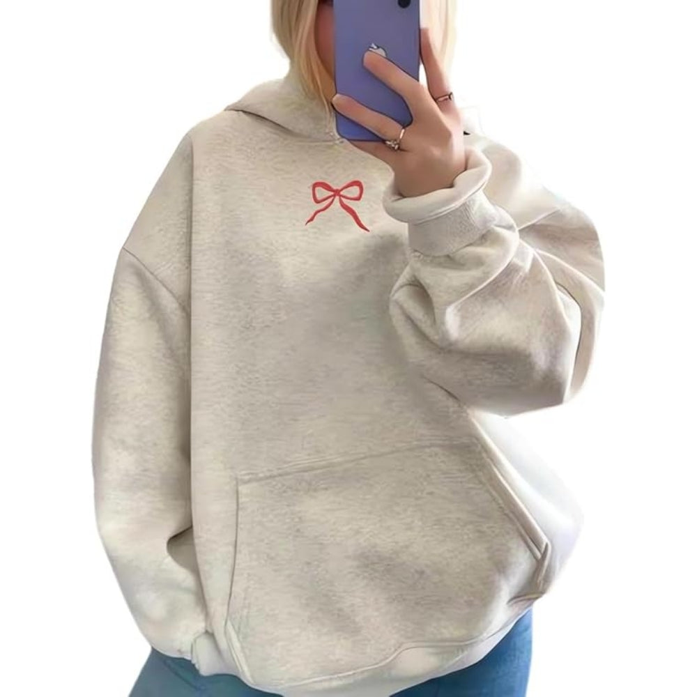 Cotton Fleece Embroidery Hoodie