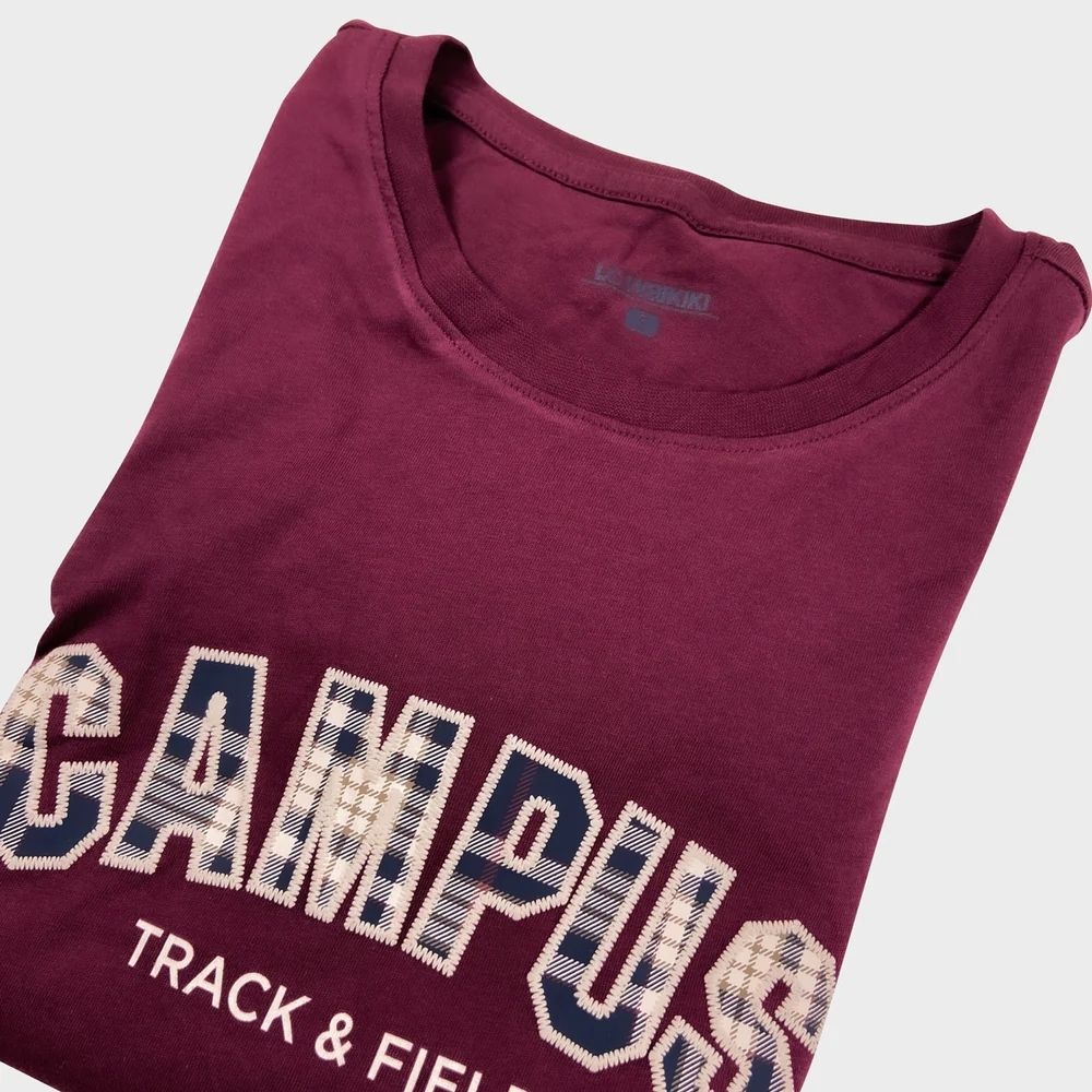 Mens Full Sleeve Crew Neck Jersey Cotton Embroidery T-Shirt