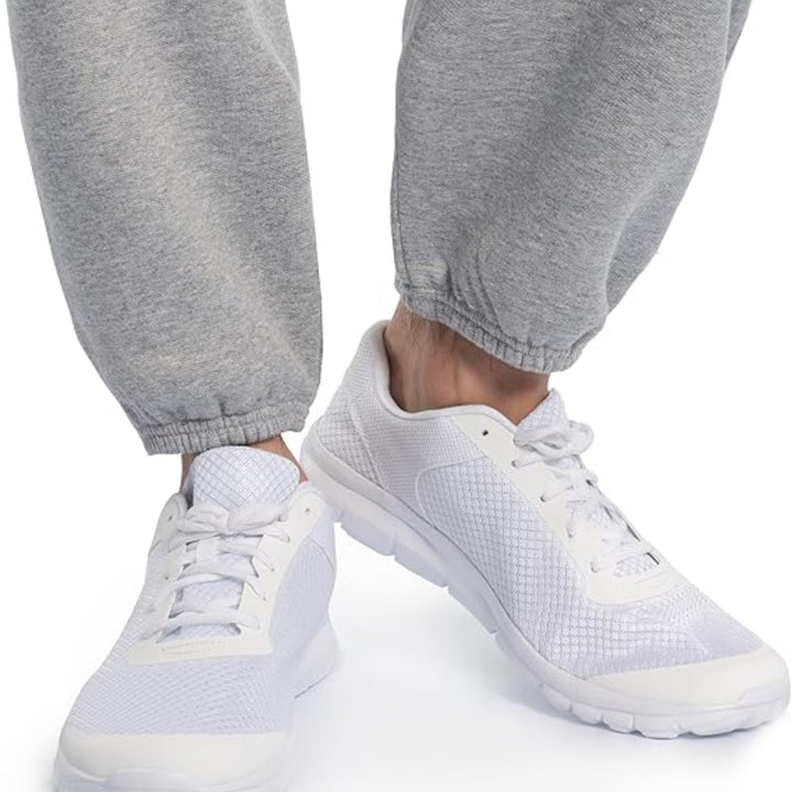 Fleece Elastic Bottom Sweatpants with Pockets, Relaxed Fit, Moisture Wicking, Breathable