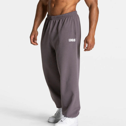 Custom High Quality Loose Fit Heavyweight 100% Cotton Fleece Jogger Workout Gym Running Straight Leg Oversized Men Sweatpants