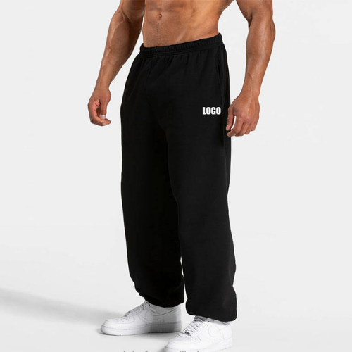 Custom High Quality Loose Fit Heavyweight 100% Cotton Fleece Jogger Workout Gym Running Straight Leg Oversized Men Sweatpants
