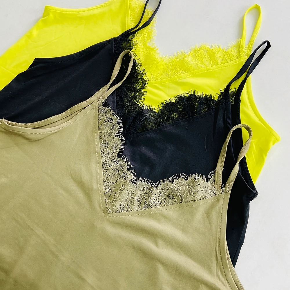 Womens Lace Top with Spaghetti Straps Bulk Supplier