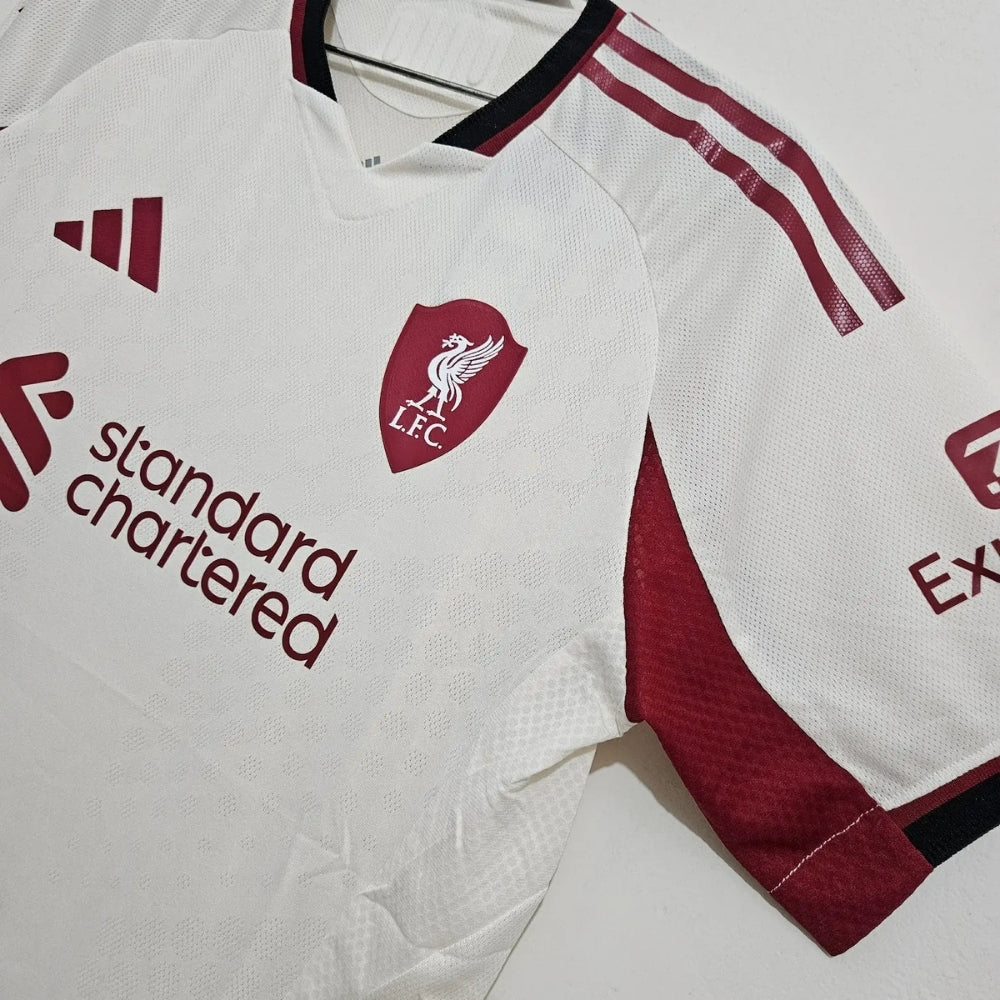 Liverpool Away Kit 25/26 Off-White Jersey
