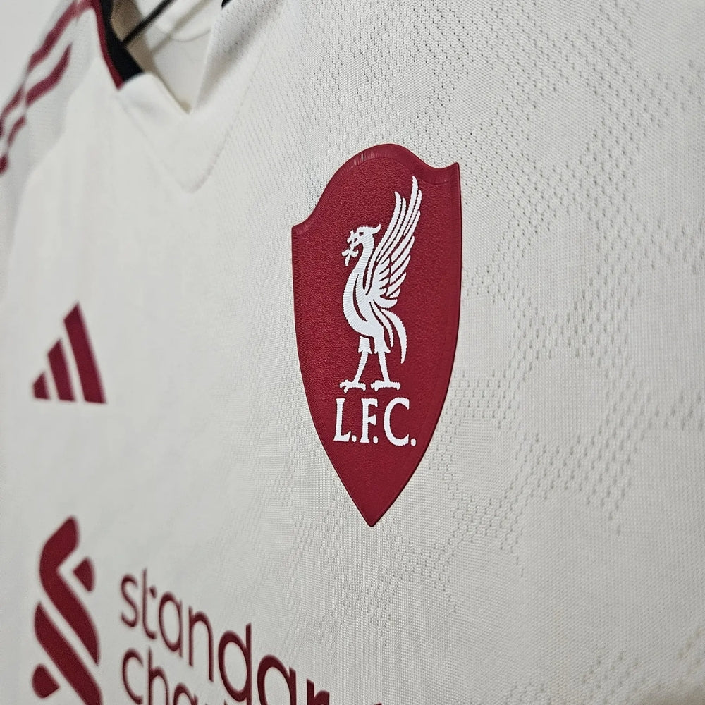 Liverpool Away Kit 25/26 Off-White Jersey