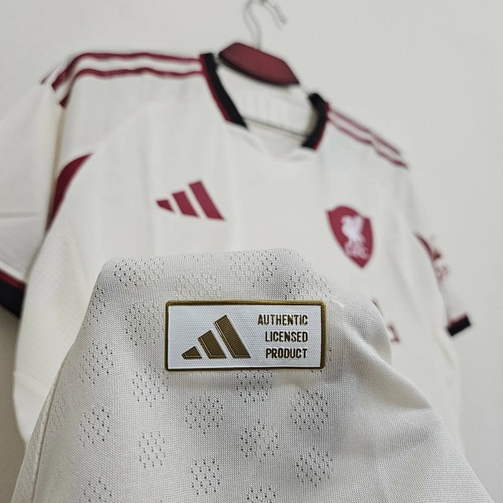 Liverpool Away Kit 25/26 Off-White Jersey