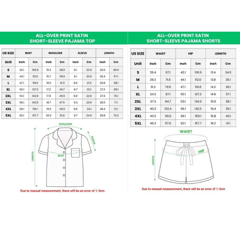 Custom Logo Girls & Women's Striped Silky Satin Pajamas Short Sleeve Top with Shorts Sleepwear