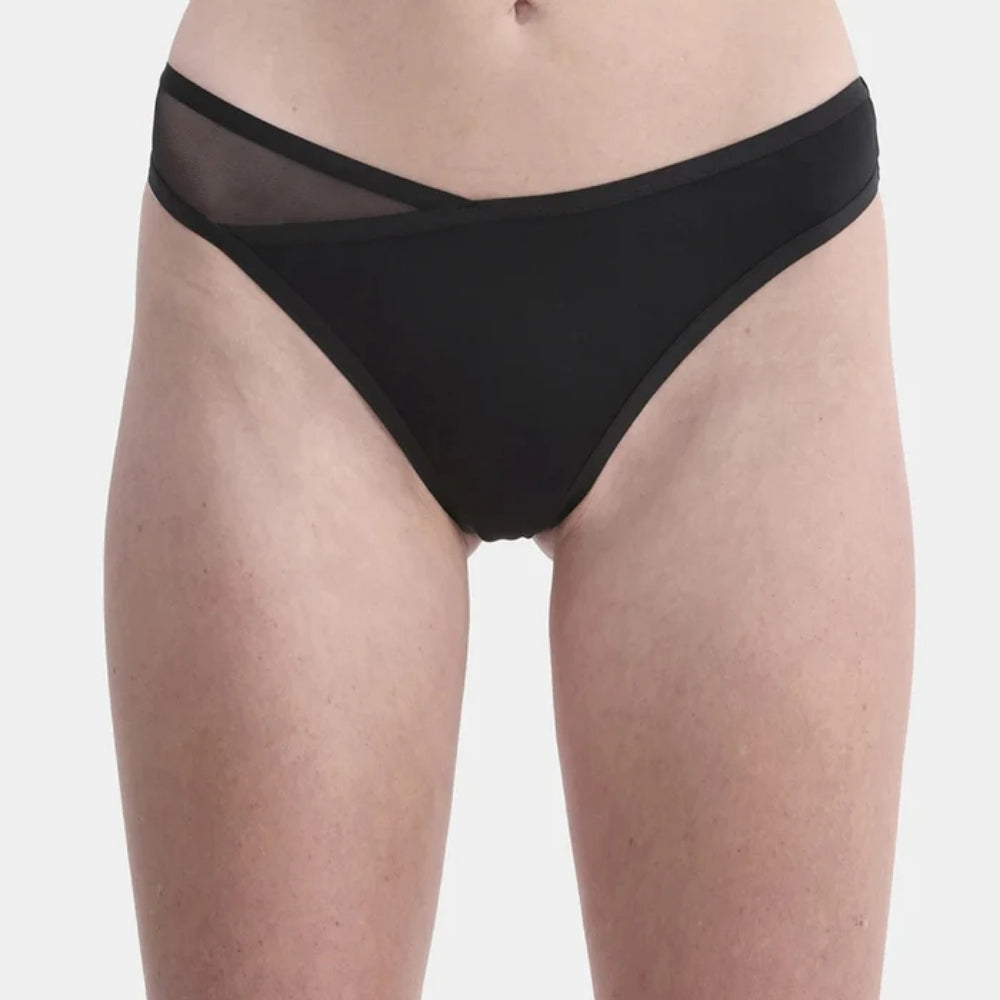 Womens Micro Minimal Coverage Tag-Free Thong Panty