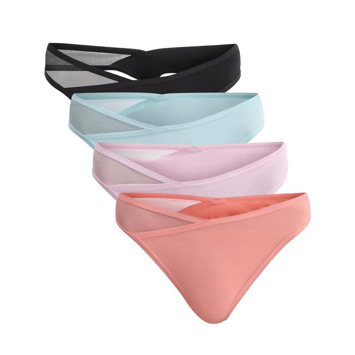 Womens Micro Minimal Coverage Tag-Free Thong Panty