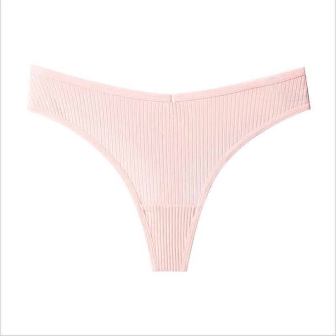 Ladies Cotton G-String Thong Underwear with Strings