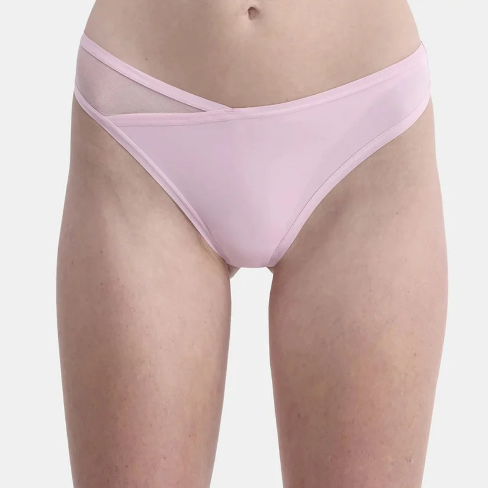 Womens Micro Minimal Coverage Tag-Free Thong Panty