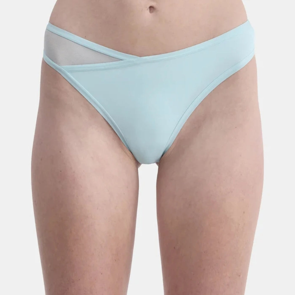 Womens Micro Minimal Coverage Tag-Free Thong Panty