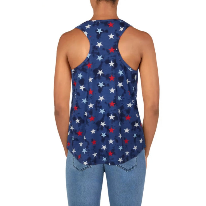 Womens Tie Dye Star Print Cotton Tank Top Wholesale Europe