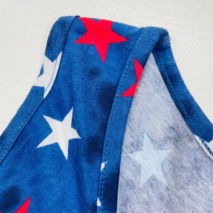 Womens Tie Dye Star Print Cotton Tank Top Wholesale Europe