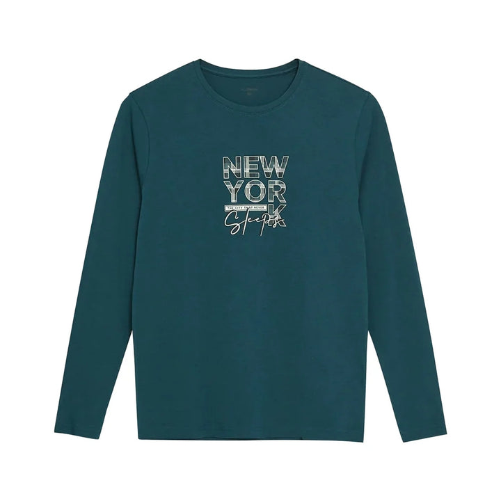 Mens Full Sleeve Crew Neck Jersey Cotton Printed T-Shirt Wholesale