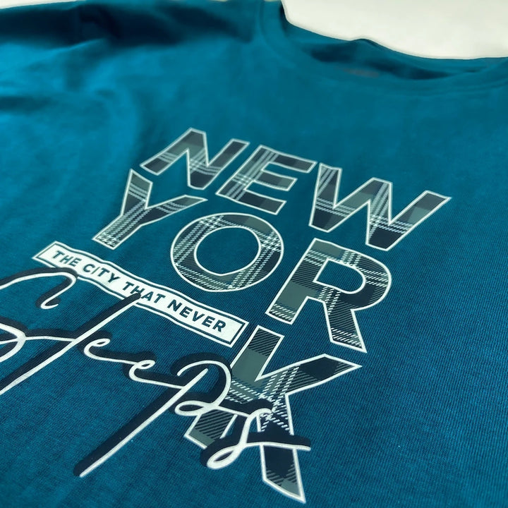 Mens Full Sleeve Crew Neck Jersey Cotton Printed T-Shirt Wholesale