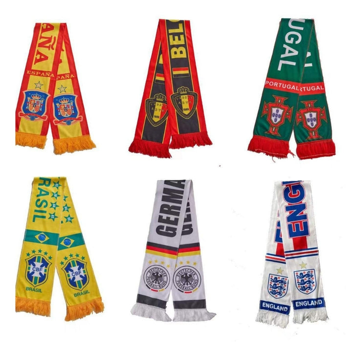 World Cup Football Fans Flannel Scarf France Germany England Spain National Team Scarf