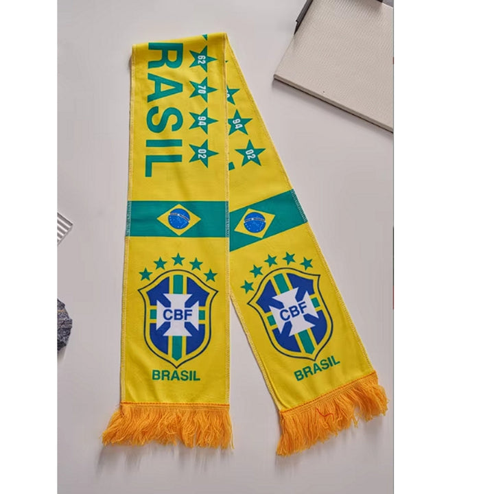 World Cup Football Fans Flannel Scarf France Germany England Spain National Team Scarf