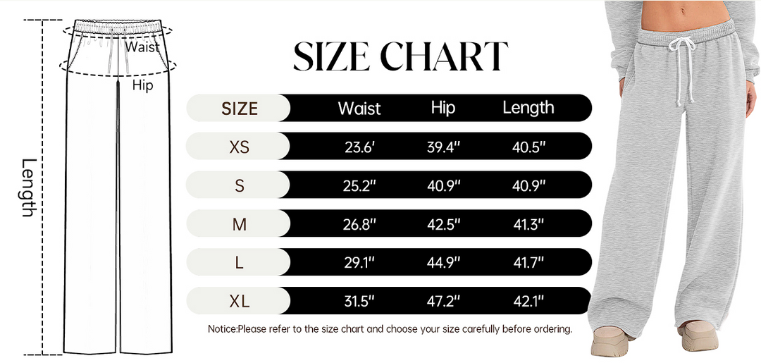 Womens Wide Leg Sweatpants Baggy Joggers