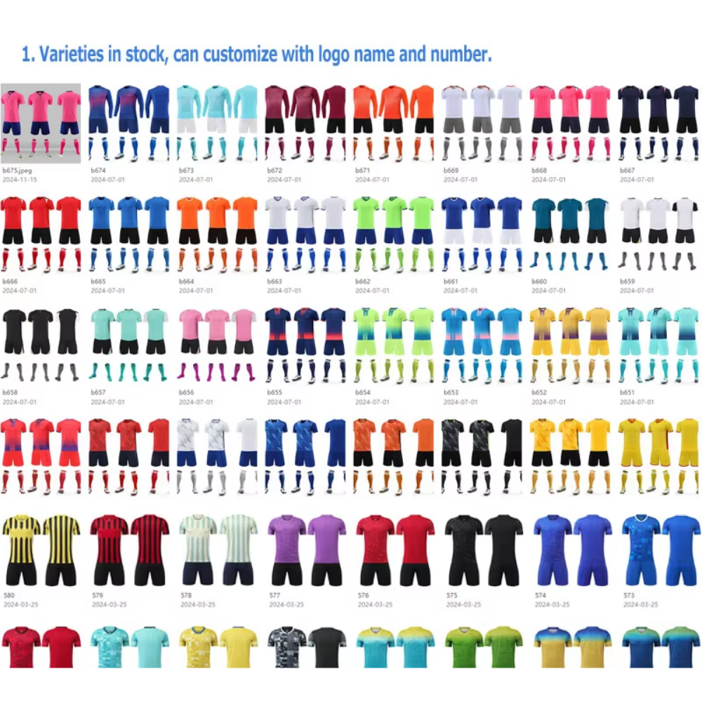 Custom Logo Plain Polyester Breathable Soccer Jersey
