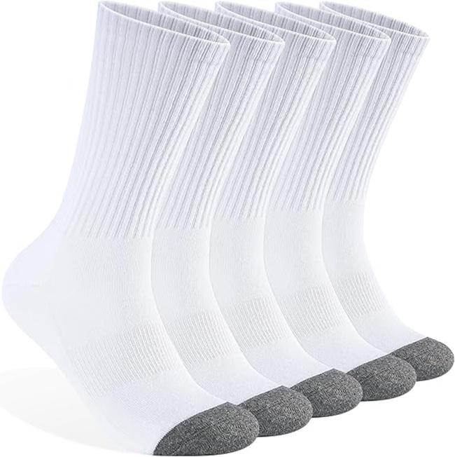 Wholesale Mens 100% Cotton Cushioned Crew Socks