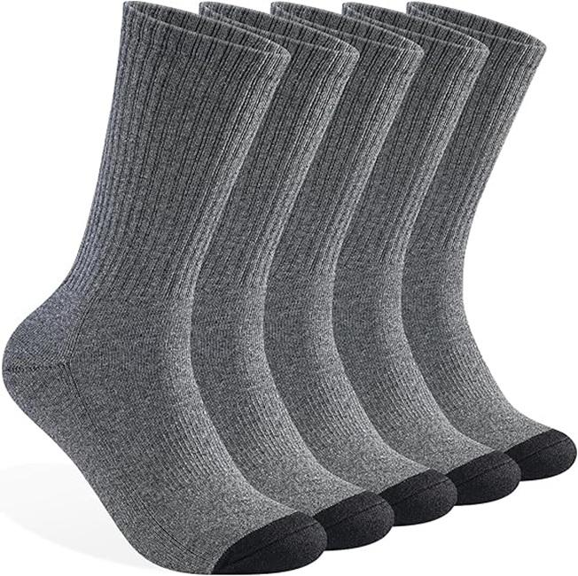 Wholesale Mens 100% Cotton Cushioned Crew Socks