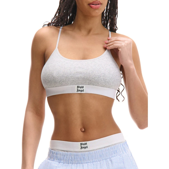 Ladies Adjustable Ribbed Padded Sports Bra Wholesale