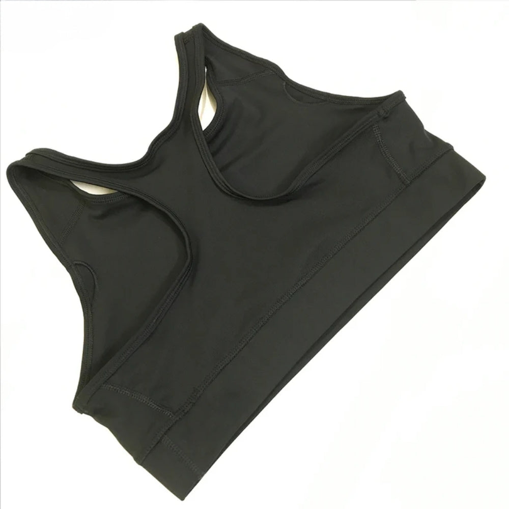 Womens Non Padded Racerback Compression T-Back Sports Bra Wholesale