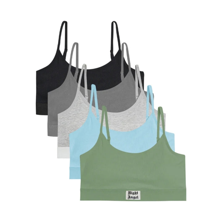 Ladies Adjustable Ribbed Padded Sports Bra Wholesale