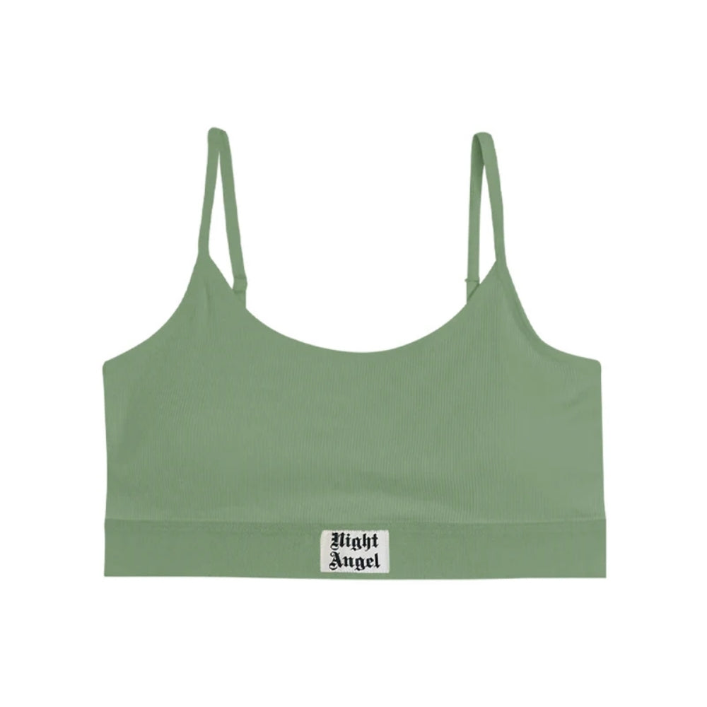 Ladies Adjustable Ribbed Padded Sports Bra Wholesale