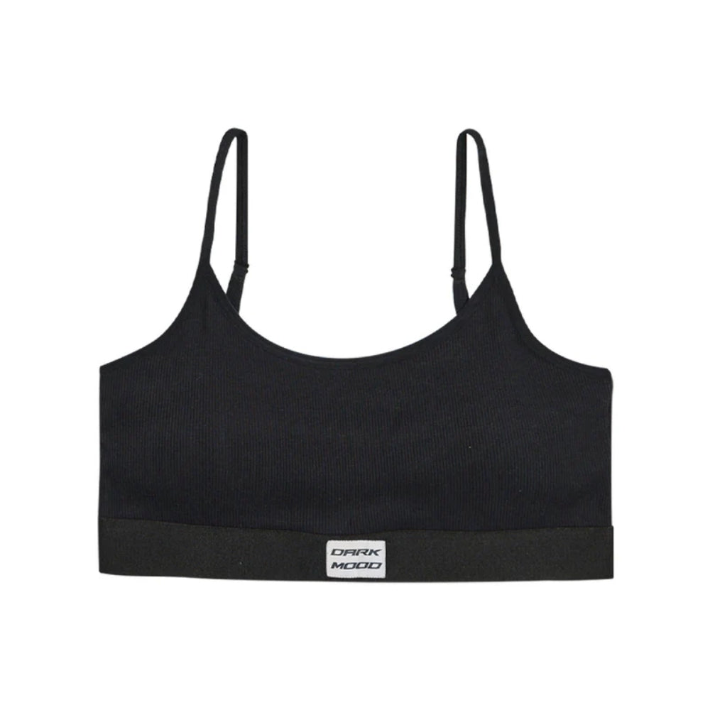 Ladies Adjustable Ribbed Padded Sports Bra Wholesale
