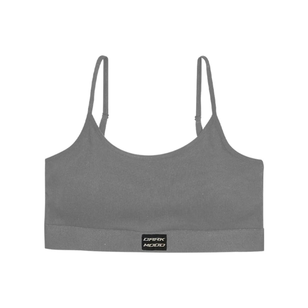 Ladies Adjustable Ribbed Padded Sports Bra Wholesale