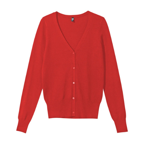 Womens Classic V-Neck Button-Down Long Sleeve Cardigan Sweater