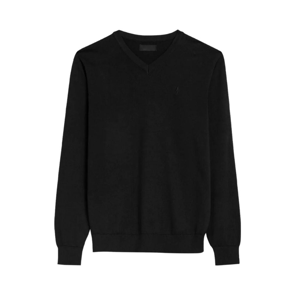 Mens Premium Cotton V-Neck Long Sleeve Knit Sweater