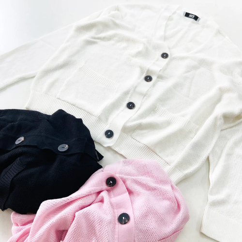 Womens Lightweight Knit Cardigan with Pockets