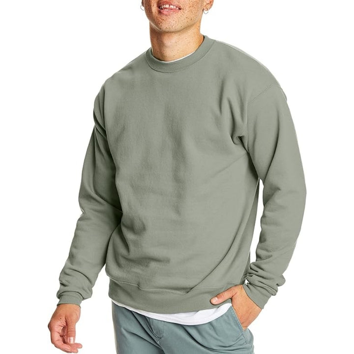 Customized Design Logo Mens Fleece Crewneck Sweatshirt