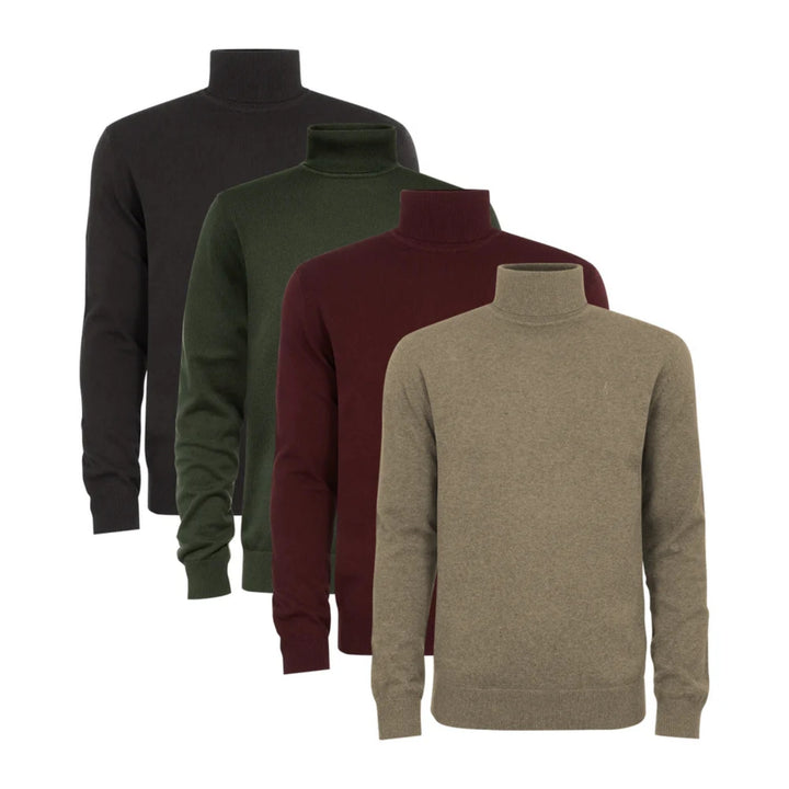 Mens Premium Cotton Turtleneck Long Sleeve Knit Sweater Supplier in Europe