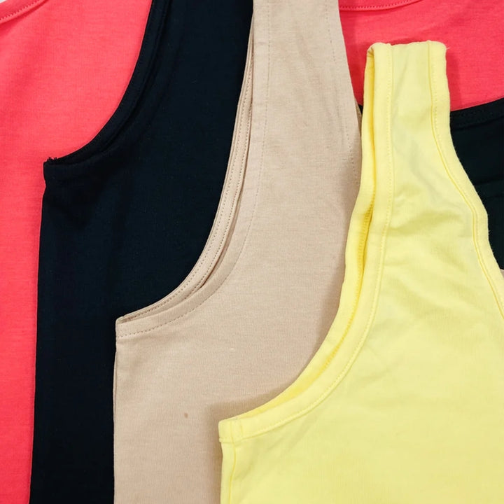 Women's Scoop Neck Summer Cotton Vest Tank Top