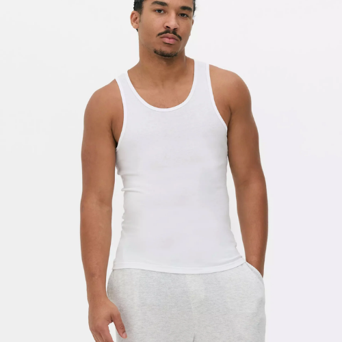 Sleeveless Vests Cotton White Tank Top Bulk Buy