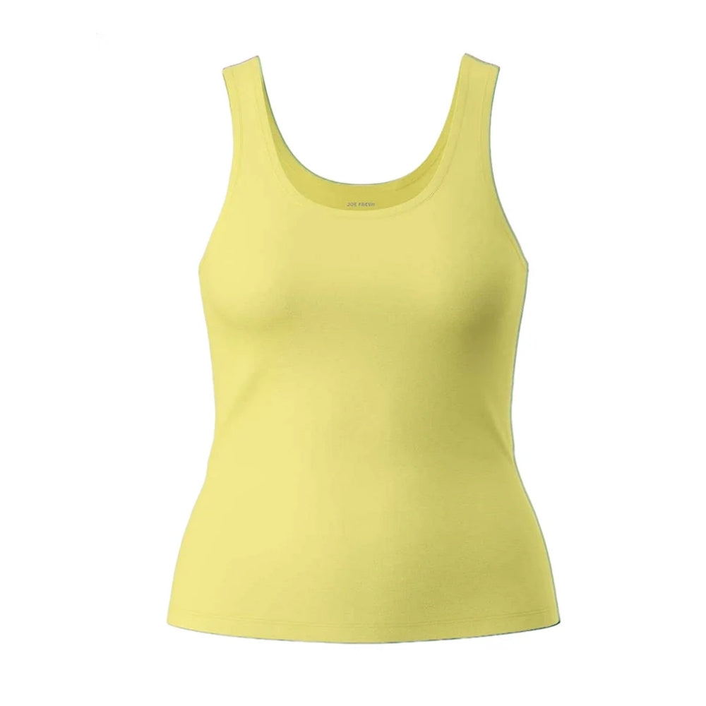 Womens Scoop Neck Organic Cotton Fitted Tank Top