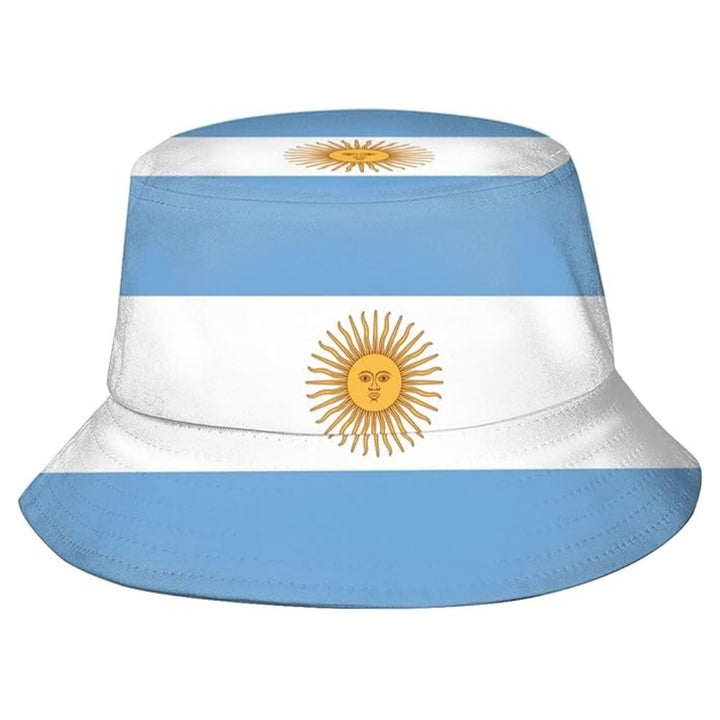 Wholesale Argentina Country Football Flag Bucket Hat Cap