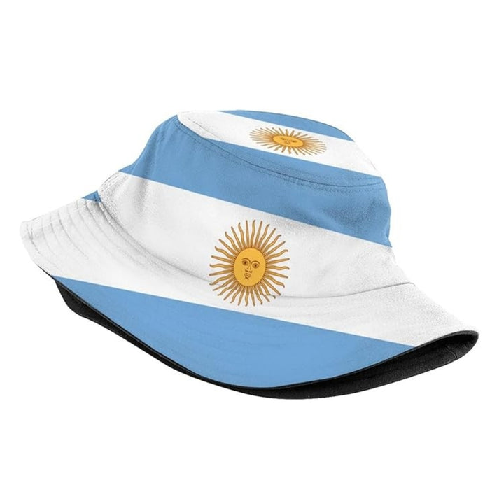 Wholesale Argentina Country Football Flag Bucket Hat Cap