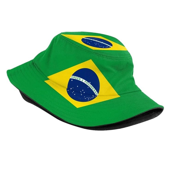 Wholesale Brazil Country Football Flag Bucket Hat Cap