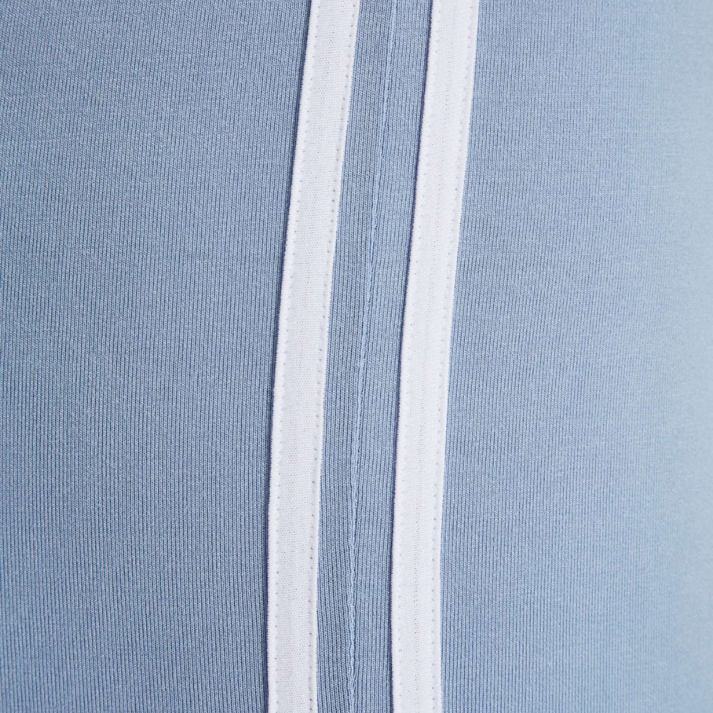 Thin Dual Striped Soft Women Cropped Leggings